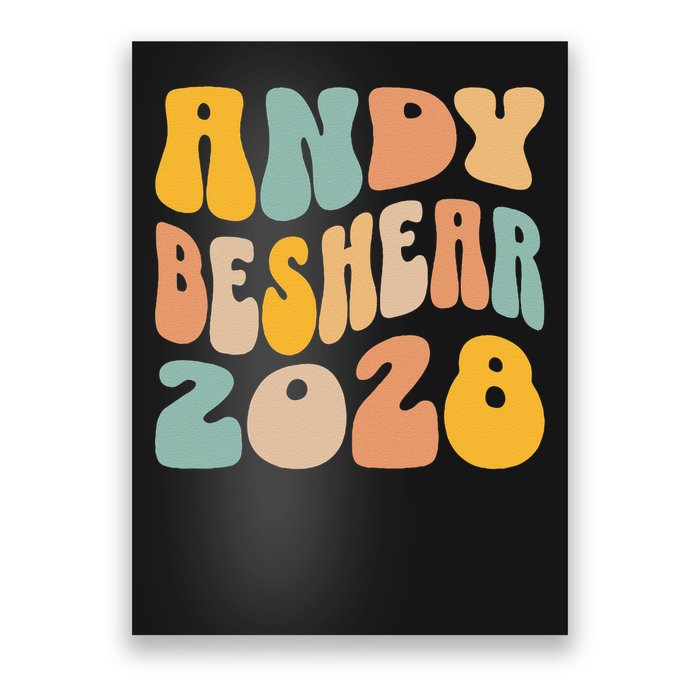 Andy Beshear 2028 For President Resist Wavy Groovy Election Poster