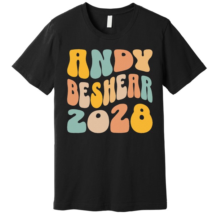 Andy Beshear 2028 For President Resist Wavy Groovy Election Premium T-Shirt