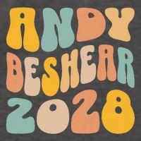 Andy Beshear 2028 For President Resist Wavy Groovy Election Vector Backpack