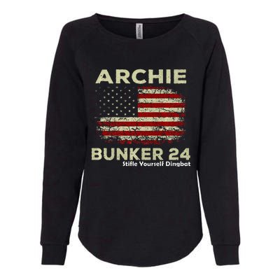 Archie Bunker 24 For President Womens California Wash Sweatshirt