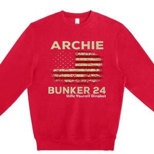 Archie Bunker 24 For President Premium Crewneck Sweatshirt