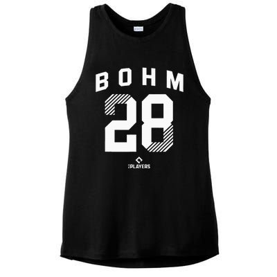 Alec Bohm 28 Philadelphia Pennsylvania Baseball Player Ladies PosiCharge Tri-Blend Wicking Tank