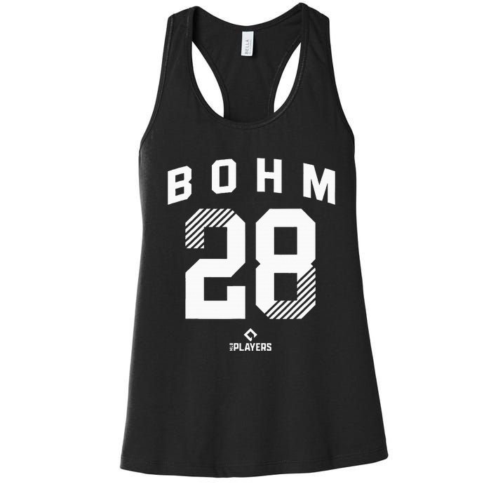 Alec Bohm 28 Philadelphia Pennsylvania Baseball Player Women's Racerback Tank