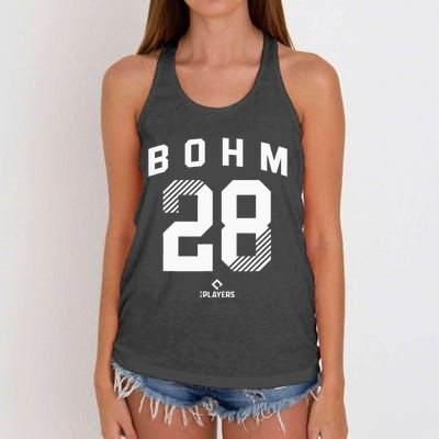 Alec Bohm 28 Philadelphia Pennsylvania Baseball Player Women's Knotted Racerback Tank