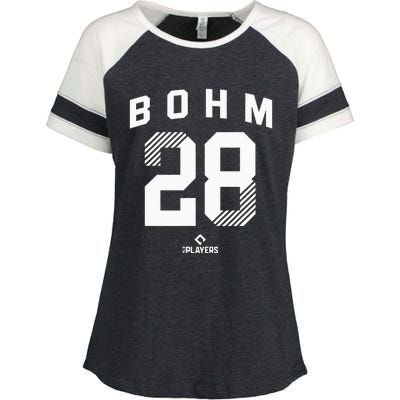 Alec Bohm 28 Philadelphia Pennsylvania Baseball Player Enza Ladies Jersey Colorblock Tee