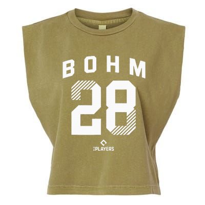 Alec Bohm 28 Philadelphia Pennsylvania Baseball Player Garment-Dyed Women's Muscle Tee