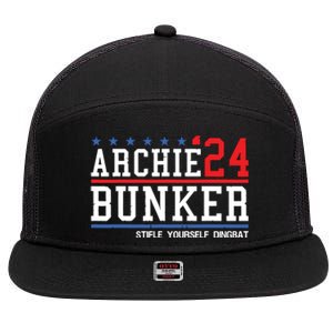 Archie Bunker 24 For President 2024 7 Panel Mesh Trucker Snapback Hat