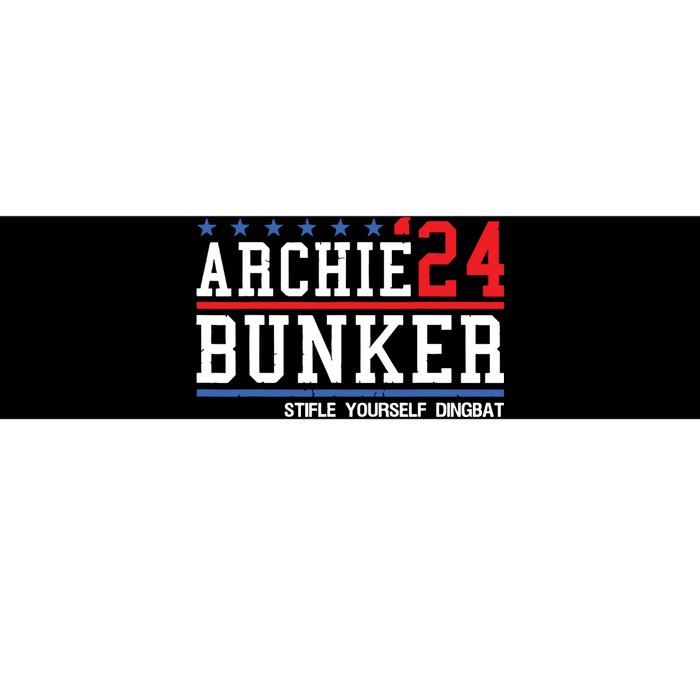 Archie Bunker 24 For President 2024 Bumper Sticker