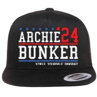 Archie Bunker 24 For President 2024 Flat Bill Trucker Hat