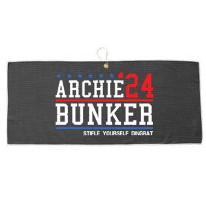 Archie Bunker 24 For President 2024 Large Microfiber Waffle Golf Towel