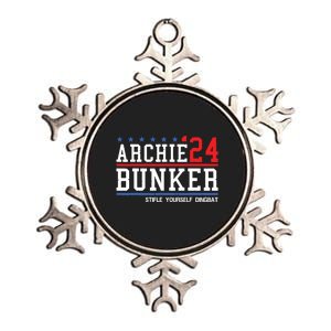 Archie Bunker 24 For President 2024 Metallic Star Ornament