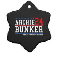 Archie Bunker 24 For President 2024 Ceramic Star Ornament