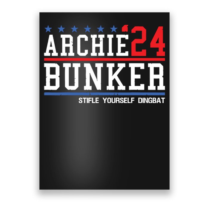 Archie Bunker 24 For President 2024 Poster