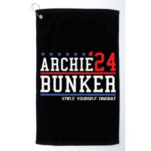 Archie Bunker 24 For President 2024 Platinum Collection Golf Towel