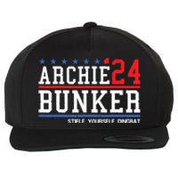 Archie Bunker 24 For President 2024 Wool Snapback Cap