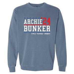 Archie Bunker 24 For President 2024 Garment-Dyed Sweatshirt