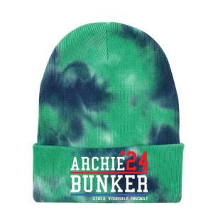 Archie Bunker 24 For President 2024 Tie Dye 12in Knit Beanie