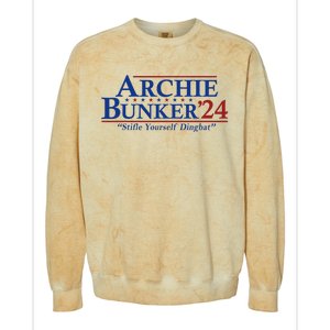 Archie Bunker 24 For President 2024 Colorblast Crewneck Sweatshirt