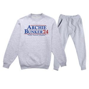 Archie Bunker 24 For President 2024 Premium Crewneck Sweatsuit Set