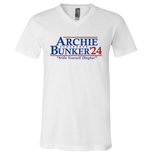 Archie Bunker 24 For President 2024 V-Neck T-Shirt