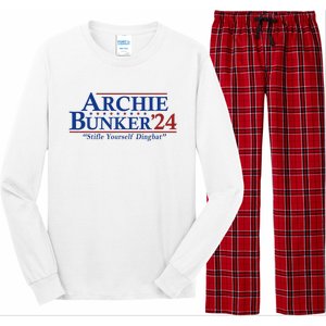 Archie Bunker 24 For President 2024 Long Sleeve Pajama Set