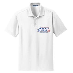 Archie Bunker 24 For President 2024 Dry Zone Grid Polo