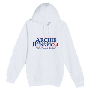 Archie Bunker 24 For President 2024 Premium Pullover Hoodie