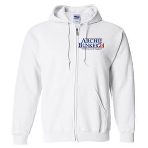 Archie Bunker 24 For President 2024 Full Zip Hoodie