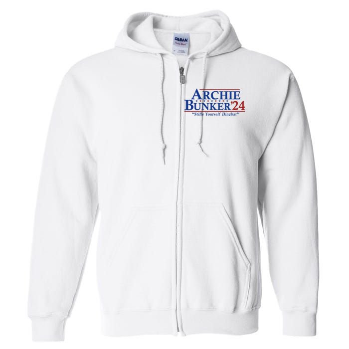 Archie Bunker 24 For President 2024 Full Zip Hoodie