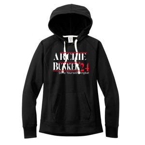 Archie Bunker 24 For President Women's Fleece Hoodie