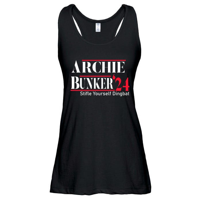 Archie Bunker 24 For President Ladies Essential Flowy Tank