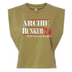 Archie Bunker 24 For President Garment-Dyed Women's Muscle Tee