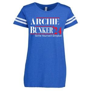 Archie Bunker 24 For President Enza Ladies Jersey Football T-Shirt