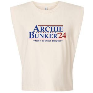 Archie Bunker 24 For President 2024 Garment-Dyed Women's Muscle Tee