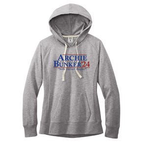 Archie Bunker 24 For President 2024 Women's Fleece Hoodie