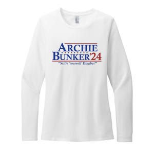 Archie Bunker 24 For President 2024 Womens CVC Long Sleeve Shirt