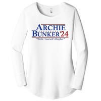 Archie Bunker 24 For President 2024 Women's Perfect Tri Tunic Long Sleeve Shirt