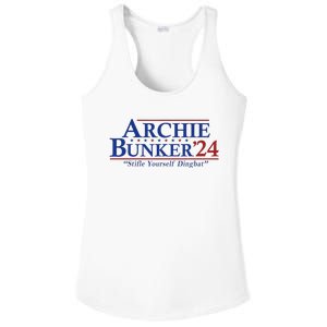 Archie Bunker 24 For President 2024 Ladies PosiCharge Competitor Racerback Tank