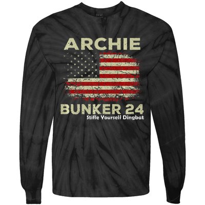 Archie Bunker 24 For President Tie-Dye Long Sleeve Shirt