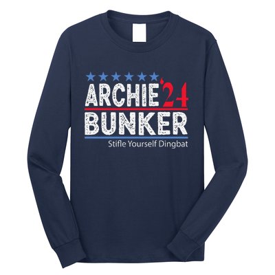 Archie Bunker 24 For President 2024 Long Sleeve Shirt