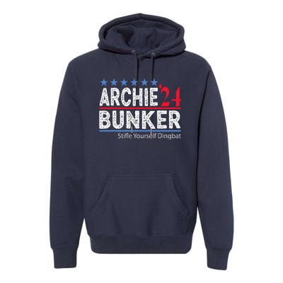 Archie Bunker 24 For President 2024 Premium Hoodie