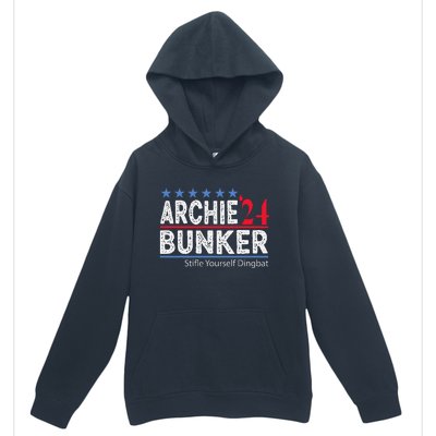 Archie Bunker 24 For President 2024 Urban Pullover Hoodie