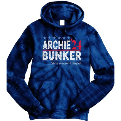 Archie Bunker 24 For President 2024 Tie Dye Hoodie