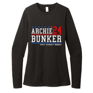 Archie Bunker 24 For President 2024 Womens CVC Long Sleeve Shirt