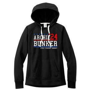 Archie Bunker 24 For President 2024 Women's Fleece Hoodie