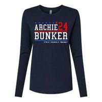 Archie Bunker 24 For President 2024 Womens Cotton Relaxed Long Sleeve T-Shirt