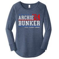 Archie Bunker 24 For President 2024 Women's Perfect Tri Tunic Long Sleeve Shirt