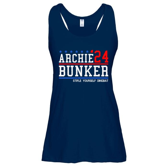 Archie Bunker 24 For President 2024 Ladies Essential Flowy Tank