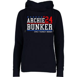 Archie Bunker 24 For President 2024 Womens Funnel Neck Pullover Hood