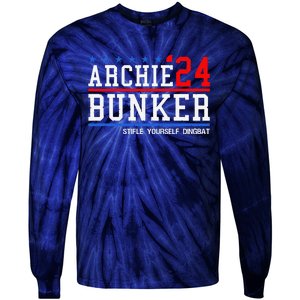 Archie Bunker 24 For President 2024 Tie-Dye Long Sleeve Shirt